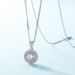Global brilliant moissanite pendant necklace S925 silver full of shining colored gemstone pendant light luxury_ipsvogv.com