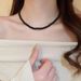 New Chinese Style Black Round Bead Necklace With Niche Design, Versatile Collarbone Chain, Simple, Fashionable, High-end_ipsvogv.com