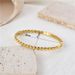 Jewelry & Accessories Fashion Personality Round Bead Pattern Titanium Steel Bracelet Popular Ins Style Wave Bead Stainless Steel Bracelet_ipsvogv.com
