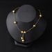 Xiyin Two-piece Fashionable Charm Ball Set Gold Beads Dubai Necklace Women's Earrings_ipsvogv.com