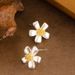 Silver Needle Korean Edition Exquisite Fashion Fairy Style Plant Flowers Flower Female Personality Temperament Simple_ipsvogv.com
