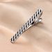 Men's Business Tie Clip Set Creative Zebra Stripes Tie Clip Classic Black And White Color Suit Accessories_ipsvogv.com
