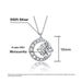 Moon necklace, pure for women, simple versatile, high-end and elegant, collarbone chain, light luxury silver jewelry_ipsvogv.com