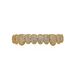 Hip Hop Grillz Set With 10 Teeth Micro-Pave Diamonds - Gold & Silver Plated Dental Jewelry Perfect For Halloween, Parties, And Rap Performances_ipsvogv.com
