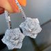 Cao Shi Live Broadcast Same Camellia Micro Inlaid With Diamond Zircon Flower Earrings_ipsvogv.com