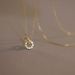 S Sterling Silver Necklace With Interlocking Double Rings And Elegant Gold-plated Light Luxury High-end New Ins Women's_ipsvogv.com