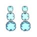 New Cool Style Geometric Polygonal Resin Transparent Simple Personalized ZA Candy Color Earrings_ipsvogv.com
