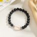 Fashion Ocean Style CCB Shell Natural Stone Handmade Beaded Elastic Men's Bracelet_ipsvogv.com