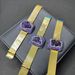 New Stainless Steel Strap Amethyst Bracelet For Women Energy Stone Jewelry_ipsvogv.com