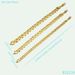 Fashion Vacuum Electroplated Copper Gold-Plated Cuban Chain Open-Ended Bracelet_ipsvogv.com