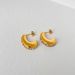 Fashionable Niche INS Retro Titanium Steel Moon Micro Inlaid Zircon Earrings_ipsvogv.com