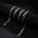 Titanium Steel Colorless Necklace NK Cuban Men's Hip Hop Thick Flat Trendy Cool Exaggerated Chain_ipsvogv.com