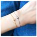 Women's Jewelry Small Fresh Hand Jewelry Simple Plain Style Girlfriends Internet Celebrity Single Diamond Six Diamond Stainless Steel Bracelet_ipsvogv.com