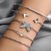 Jewelry Simple Butterfly Opening With Diamond Crystal 5-piece Set Handicrafted Bracelet For Women_ipsvogv.com