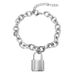 Locked Land Internet Celebrity Hip-Hop Dark Style Couple Disco Alloy Chain Bracelet Fashion Versatile Personality_ipsvogv.com