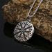 Men's Fashion Personalized Stainless Pendant Necklace Viking Odin Logo Compass Titanium Steel Clothing Neckchain_ipsvogv.com