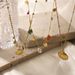 retro style stainless steel shell diamond five pointed star necklace light luxury niche design exquisite clavicle chain_ipsvogv.com