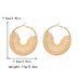 Bohemian Style Exaggerated Personality Large Hollow Round Women's C-shaped Earrings_ipsvogv.com
