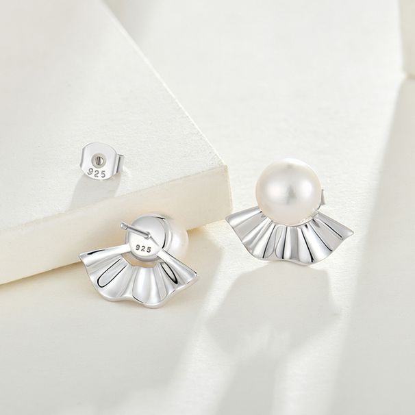 Freshwater pearl earrings s925 sterling silver earrings earrings light luxury fashion women's jewelry silver jewelry_ipsvogv.com