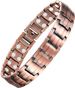 Jinchen New Wide Double Row Trendy Fashion Men's Red Copper Bracelet Decoration_ipsvogv.com
