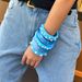 Exaggerated Sweet Cool Ins Style Sparkling Pink Wide Fashionable Irregular Pearl Bracelet_ipsvogv.com