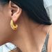 Fashionable Niche INS Retro Titanium Steel Moon Micro Inlaid Zircon Earrings_ipsvogv.com