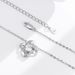 S925 Sterling Silver Four Leaf Clover Necklace Simple Eternal Star Full Diamond Zircon Pendant Cross Border Clavicle Chain_ipsvogv.com