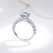 Sterling Silver Ring For Women New Classic Four Claw 2ct Moissanite Diamond Ring Real Diamond Ring_ipsvogv.com