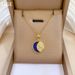 】 Star 【 Moon Mythical Light Luxury Charm Gorgeous Full Diamond Necklace Women's Versatile Clavicle Titanium Steel Chain 【 】_ipsvogv.com
