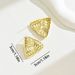 Light luxury geometric pleated versatile, niche lines, triangular design, women's earrings_ipsvogv.com
