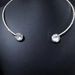 Personalized fashion accessories simple exaggerated geometric rhinestone CHOKER necklace_ipsvogv.com