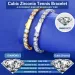 designer Trendy Sier For Women Titanium Steel Width 3mm 4mm 5mm Tennis Bracelet Inlaid CZ Stone Dia Iced Out Chain_ipsvogv.com