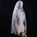Hair Jewelry V199 Short Bridal Soft Elegant Lace Edged 1-Tier Fingertip Length Veil With Comb Perfect Wedding Dress_ipsvogv.com