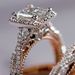 Cao Shi's hot selling three piece ring set Rose gold color separated shining zircon ring women's luxury engagement ring_ipsvogv.com