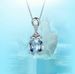 Clara Blue Treasure Pendant With Women's Diamonds, Colorful Necklace, Valentine's Day Gift Jewelry_ipsvogv.com
