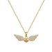 Fashion Luxury Simple Style Angel Wings Heart-shaped Pendant Necklace for Women Holidays Party Jewelry_ipsvogv.com