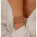Women's Jewelry Light Luxury Square Colored Zircon Bracelet High Grade Dopamine Fashionable Simple Versatile Watch Buckle Hand Jewelry_ipsvogv.com