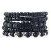 Fashion Dark Style Alloy Cross Wooden Bead Bracelet E-commerce Men's Volcanic Stone Beaded Bracelet_ipsvogv.com