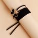 Personalized Korean Velvet Rope Black Fritillary Butterfly Alloy Pendant Necklace Pull Adjustable_ipsvogv.com