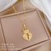】 Crown 【 Love Heartbroken Light Luxury Charm Gorgeous Full Diamond Necklace Women's Versatile Clavicle Titanium Steel 【 】_ipsvogv.com