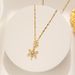 Unique Design Full Diamond Six Pointed Star Pearl Snowflake Necklace, Light Luxury And Niche, High-end Feeling, Titanium_ipsvogv.com