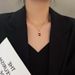 High Grade Red Green Pendant With Micro Inlaid Zircon Necklace For Women's 2022 New Year's Collarbone Chain Temperament_ipsvogv.com