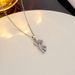 Little Necklace Women's New Violent Bear Pendant Versatile High End Titanium Steel Lock Bone Chain Accessories_ipsvogv.com