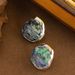 Exquisite And Fashionable Natural Abalone Shell Earri, Niche, Light Luxury, Fashionable, High-end Silver Needle_ipsvogv.com