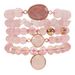 Across The Bohemian Stacking Style Natural Stone Set Rose Quartz Green Aventurine Volcanic Stone Composition_ipsvogv.com