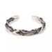 New Thai silver thailand handhammered silver filigree braided bracelet men's personality vintage open bracelet bracelet_ipsvogv.com