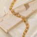 INS New Women's Fashion Versatile Gold Plated Stainless Steel Jewelry O-shaped Dot Handmade Bracelet_ipsvogv.com