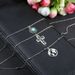 New Personalized Cross Turquoise Map Three Layer Necklace_ipsvogv.com
