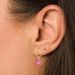 Oil Drop Flower Round Earrings For Women Light Luxury Niche Design Ear Clips High End Temperament Earrings_ipsvogv.com