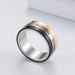 Titanium steel calendar ring Roman numeral time ring men's jewelry_ipsvogv.com